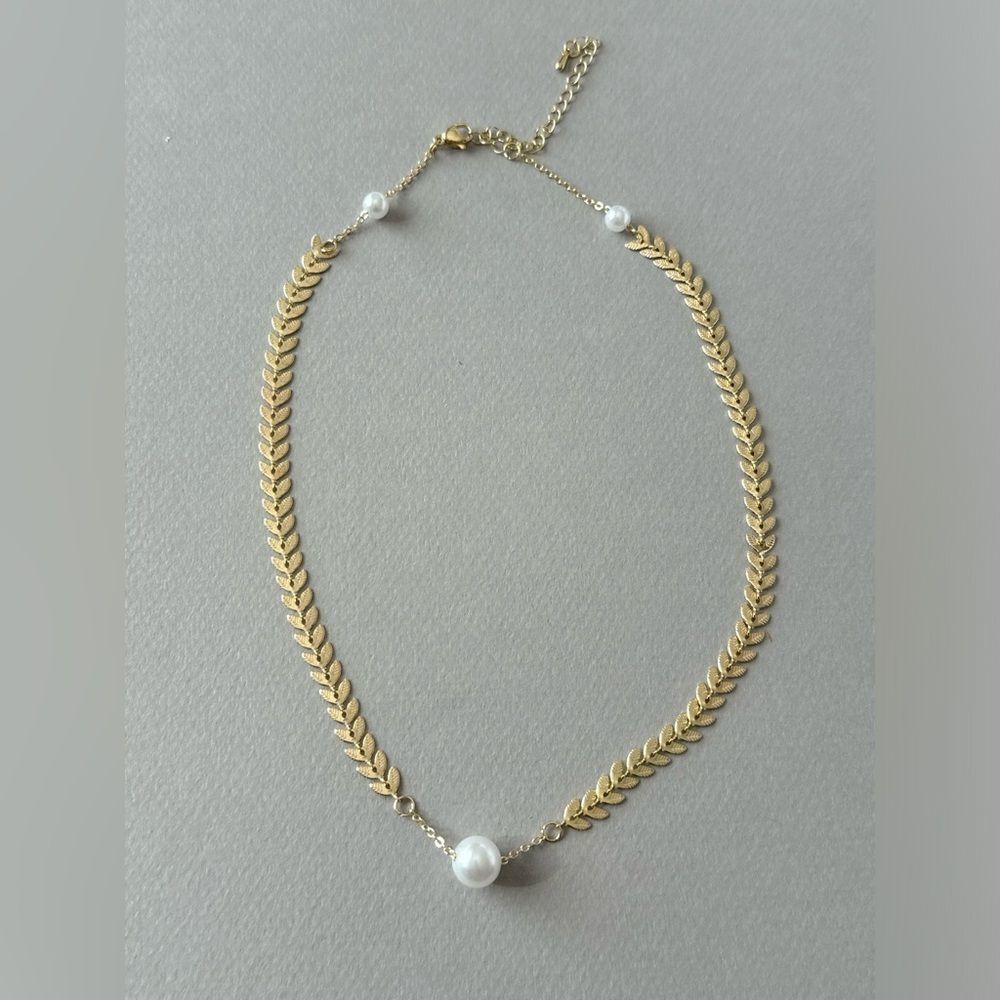 boho pearl necklace A766 - Picture 4 of 5